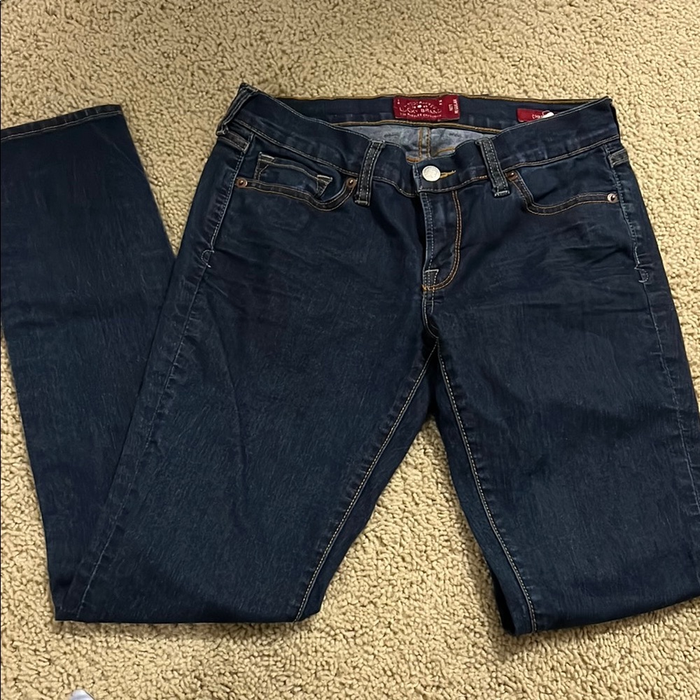 Women's Lucky Brand Dark Blue Jeans Size 4